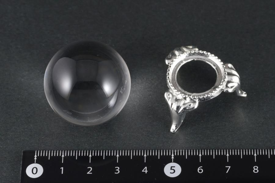 天然水晶 無垢 丸玉 31.5mm｜天然石 丸玉 通販 キラリ石