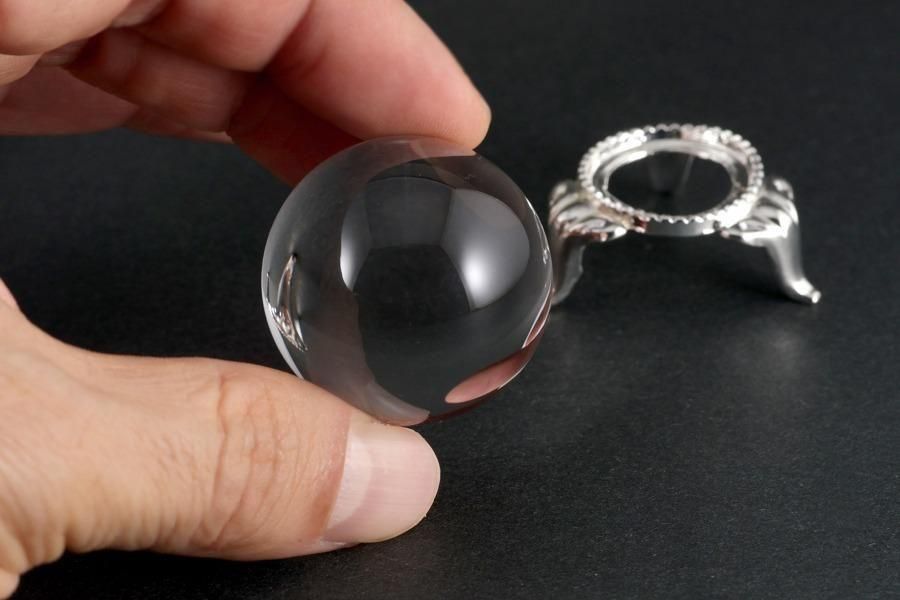 天然水晶 無垢 丸玉 31.5mm｜天然石 丸玉 通販 キラリ石