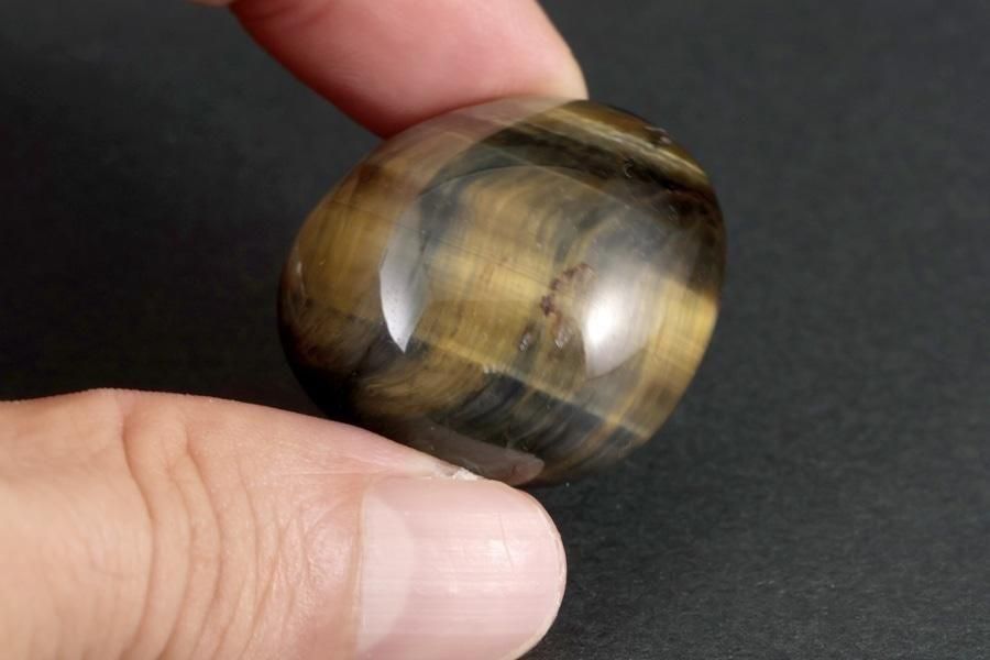 ミックスタイガーアイ 原石 磨き 22.6g - その他3枚目