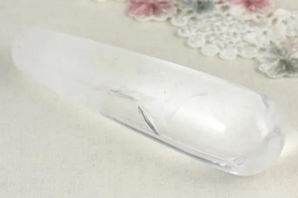 天然石マッサージ棒 水晶 9.9cm メイン画像