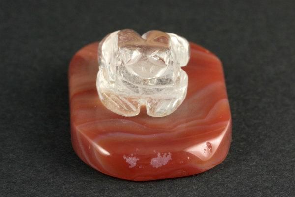 水晶 カエル×赤メノウ 19g - その他4枚目