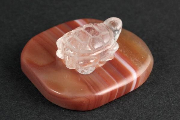 水晶 カメ×縞メノウ 15g - その他4枚目