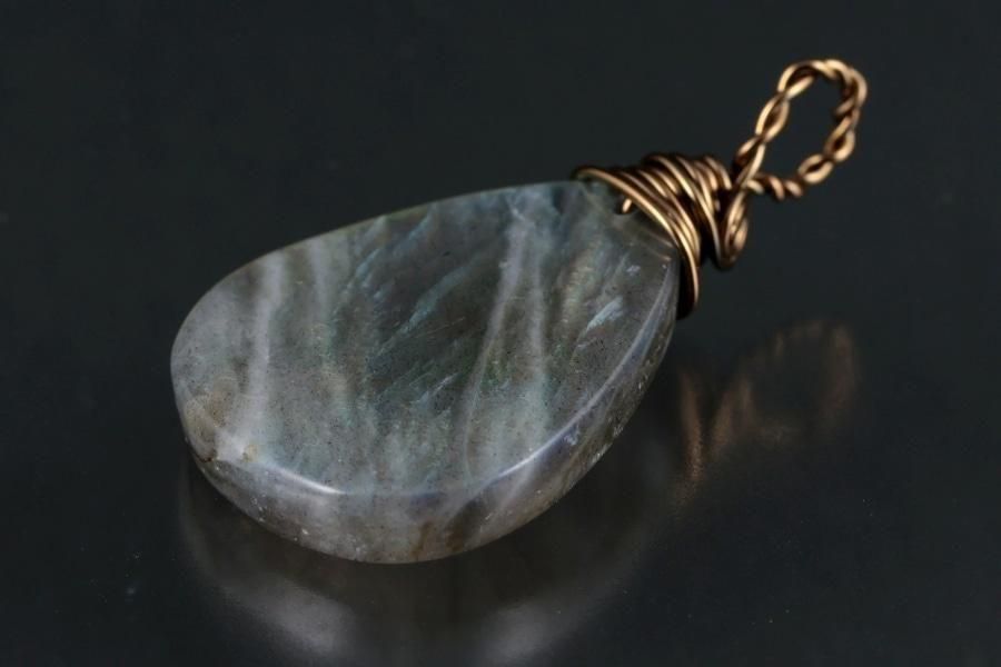 ワイヤーペンダントトップ 〜ラブラドライト〜 - その他5枚目