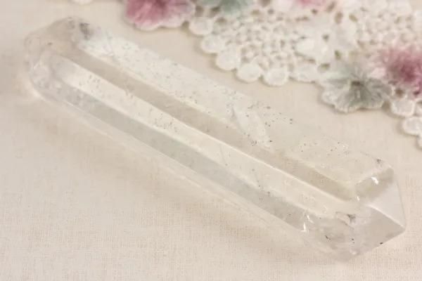 天然石マッサージ棒 水晶 10.0cm メイン画像