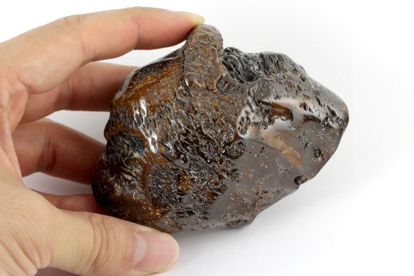 ボルダーオパール 原石 磨き 242g