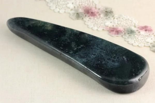 天然石マッサージ棒 モスアゲート 17.1cm メイン画像