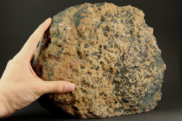 アゲート(瑪瑙) 原石 一面磨き 3kg