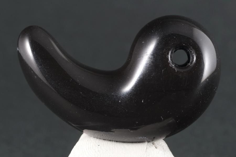 長野県和田峠産 黒曜石 勾玉 17.2g - その他4枚目