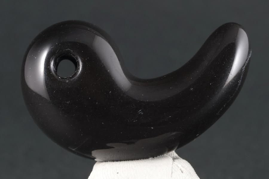 長野県和田峠産 黒曜石 勾玉 17.2g - その他5枚目