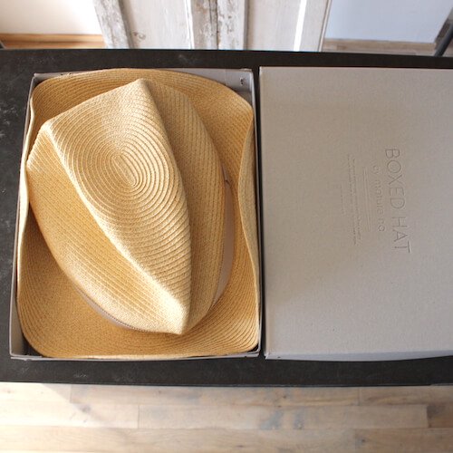 mature ha. / マチュアーハ ボックスハット BOXED HAT 6.5cm brim