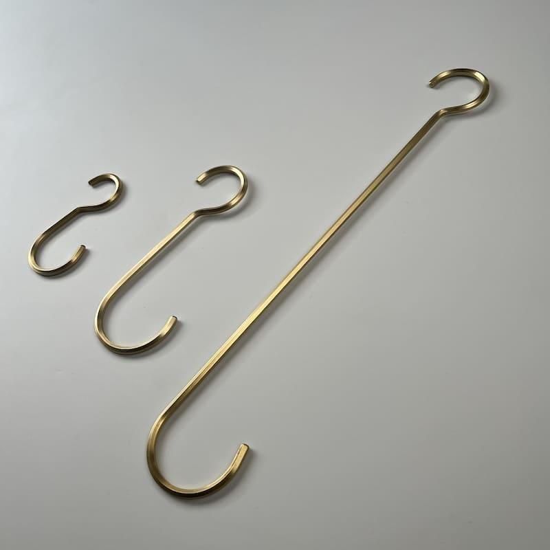 bowlpond / ボウルポンド S字フック 真鍮