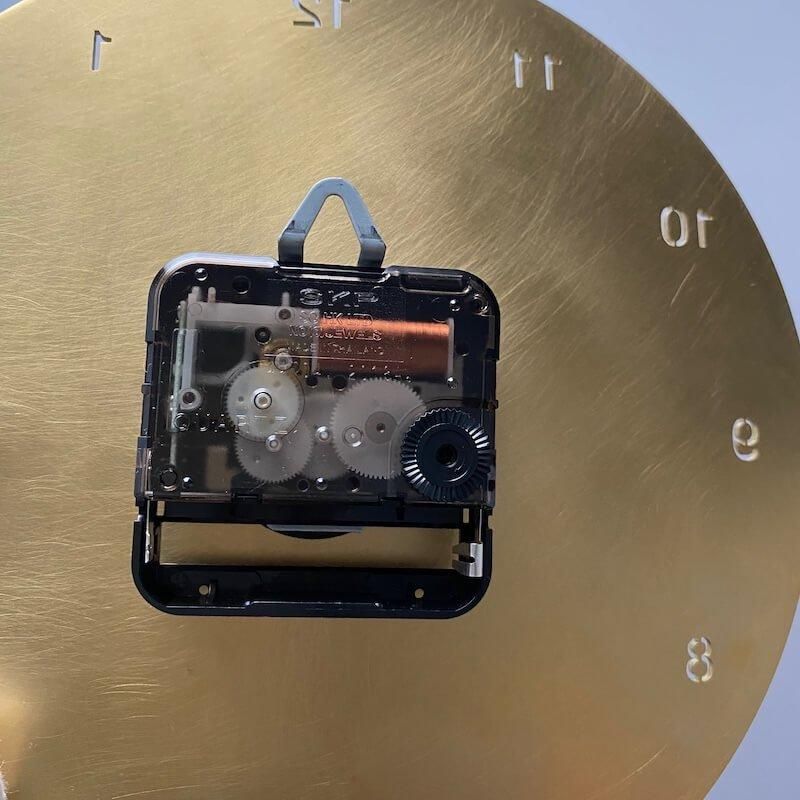 ドイツMauthe '50 BrassTableClock 真鍮置時計　順調稼働 ミッドセンチュリー レトロ ドイツ Mauthe 真鍮の置き時計