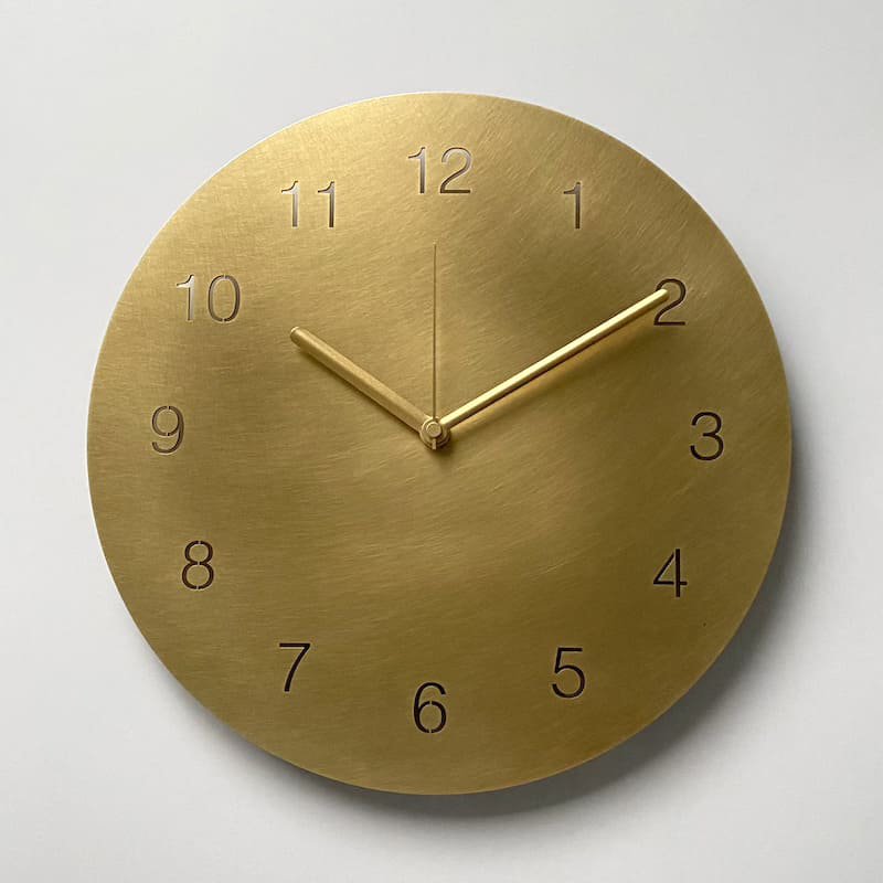 (L)   / ɳݤ wall clock brass number