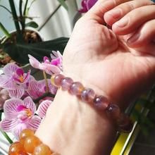 <img class='new_mark_img1' src='https://img.shop-pro.jp/img/new/icons15.gif' style='border:none;display:inline;margin:0px;padding:0px;width:auto;' />激ヤバ高品質!ミックスカラー!目に見えない運の正体は選択の質とタイミング!内径17弱 およそ9.1から9.6ミリ 億女がつないだ!ドリームコートストレート「選抜粒のみ」ブレス(OC11-13-04)