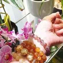 <img class='new_mark_img1' src='https://img.shop-pro.jp/img/new/icons15.gif' style='border:none;display:inline;margin:0px;padding:0px;width:auto;' />激ヤバ高品質!目に見えない運の正体は選択の質とタイミング!内径17センチ およそ8.2から9.7ミリ 億女がつなぎました!ドリームコートストレートブレス「選抜粒のみ」ブレス(OC11-14-06)