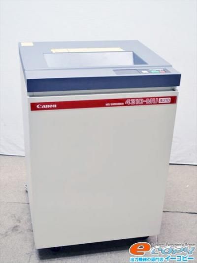 ☆売切れ☆中古業務用シュレッダー/正常動作品/Canon（キャノン） MS SHREDDER 4310MU AUTO/明光商会OEM商品/内部清掃済み  - 中古コピー機・複合機・プリンターのことならイーコピー