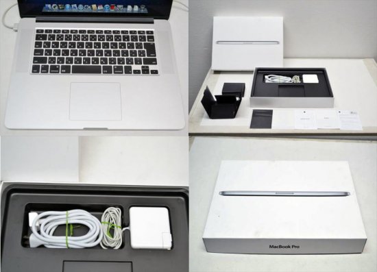 中古Mac/Apple/アップル MacBook Pro Retina 15inch Mid-2012 MC975J/A A1398/Mac OS  X/SSD256G/メモリ8G/Core i7 - 中古コピー機・複合機・プリンターのことならイーコピー