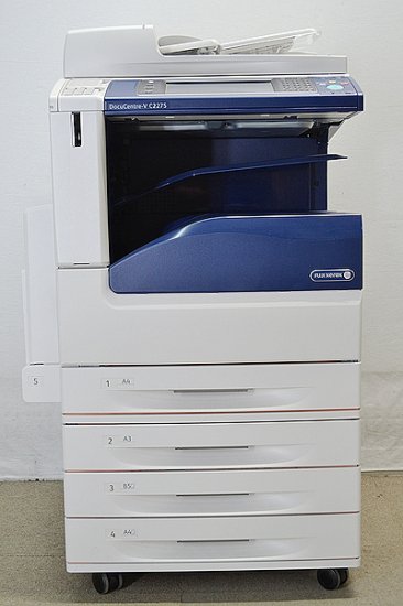 中古a3カラーコピー機 複合機 Fuji Xerox 富士ゼロックス Docucentre V C2275 カラー コピー Fax プリンタ スキャナ ペーパーレスfax機能 カウンタ4480 中古コピー機 複合機 プリンターのことならイーコピー