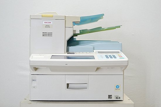 中古A3業務用FAX/簡易コピー機能付 正常動作品 RICHO リコー RIFAX ML4700 A3 モノクロ コピー FAX 訳有 -  中古コピー機・複合機・プリンターのことならイーコピー