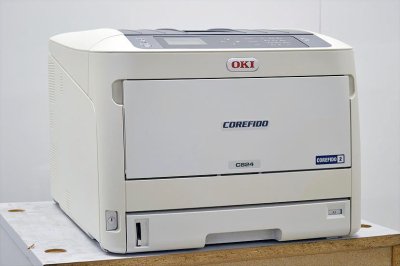 カラーレーザープリンター OKI/COREFIDO C824dnカウンタ8,892枚 【中古