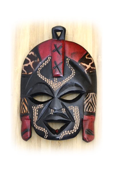 アフリカン　木彫り仮面