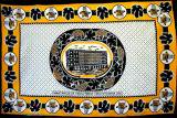 アフリカの布 カンガ k-1<BR>〜タンザニア大統領官邸<br>(白×黄)<BR>記念限定生産