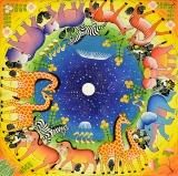 ティンガティンガ・アート 16152「水辺に集う動物たち～バオバブと