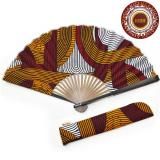 扇子 共布ケース付『ニッポンの技×アフリカの色』京都の扇子屋お仕立て