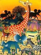 ティンガティンガ・アート原画・額装 - アフリカフェ＠バラカの