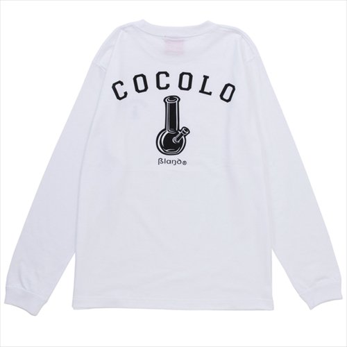 COCOLO BLAND (ココロブランド) / BACK BONG L/S TEE . WHITE