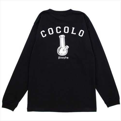 COCOLO BLAND (ココロブランド) / BACK BONG L/S TEE . BLACK