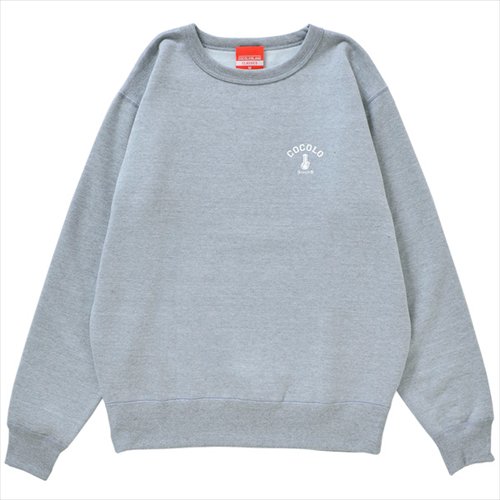 COCOLO BLAND (ココロブランド) / BACK BONG HEAVY CREWNECK . HEATHER GREY