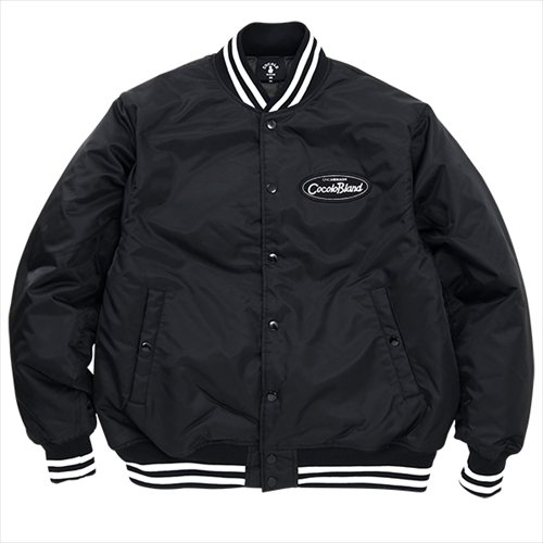 COCOLO BLAND (ココロブランド) / CURSIVE LOGO STDIUM JKT . BLACK