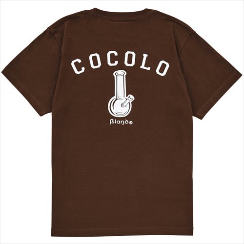 COCOLO BLAND (ココロブランド) / BACK BONG S/S TEE . DARK BROWN