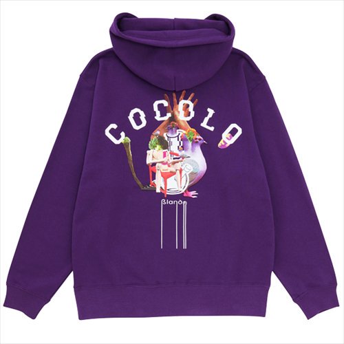 COCOLO BLAND (ココロブランド) / COLLAGE BONG HOODIE . PURPLE