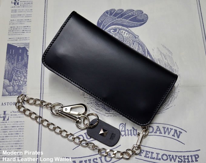 Modern Pirates ] Hard Leather Long Wallet - MESSAROUND
