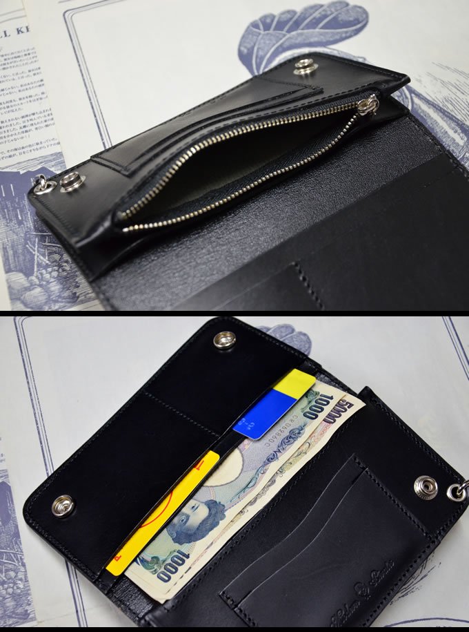 Modern Pirates ] Hard Leather Long Wallet - MESSAROUND