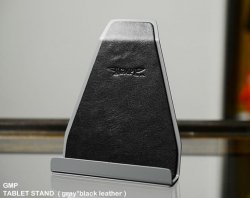 [ GMP ]　TABLET STAND ( gray*black leather )