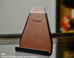 [ GMP ]　TABLET STAND ( black*brown leather )