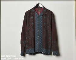 [ EGO TRIPPING ] パネルパターンシャツ / PANEL PATTERN SHIRT