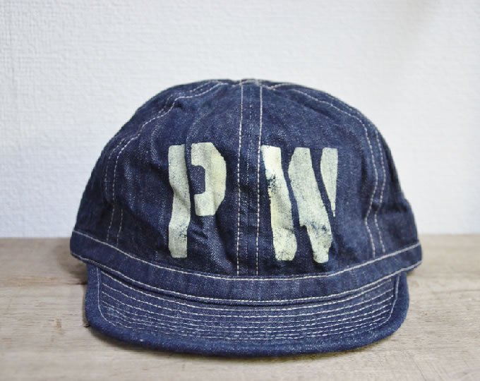 BUZZ RICKSON'S ] デニムワークキャップ / Denim WorkCap -P.W