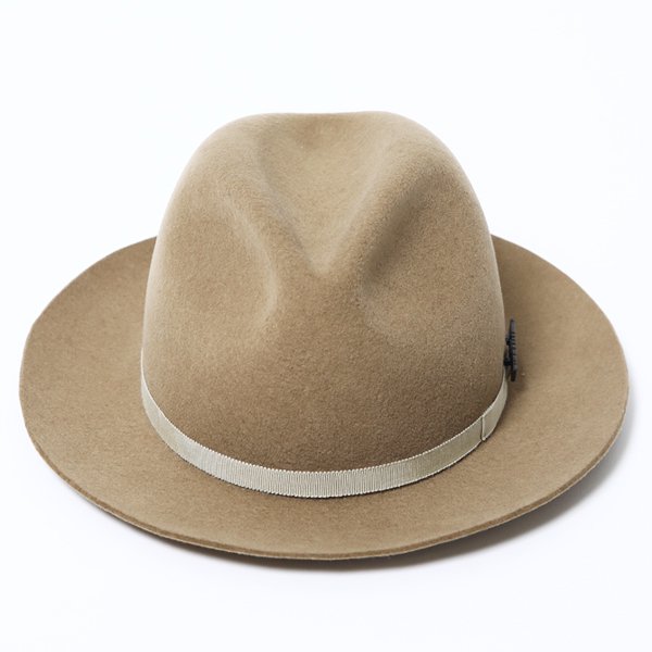 [ RUDE GALLERY ] ウールスウェードハット / WOOL SUEDE HAT - STETSON COLLABORATION  (Light Beige) - MESSAROUND