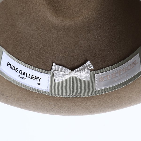 [ RUDE GALLERY ] ウールスウェードハット / WOOL SUEDE HAT - STETSON COLLABORATION  (Light Beige) - MESSAROUND