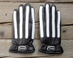 [ ROLL ] ⡼륰 / Motorcycle Gloves (/ white )