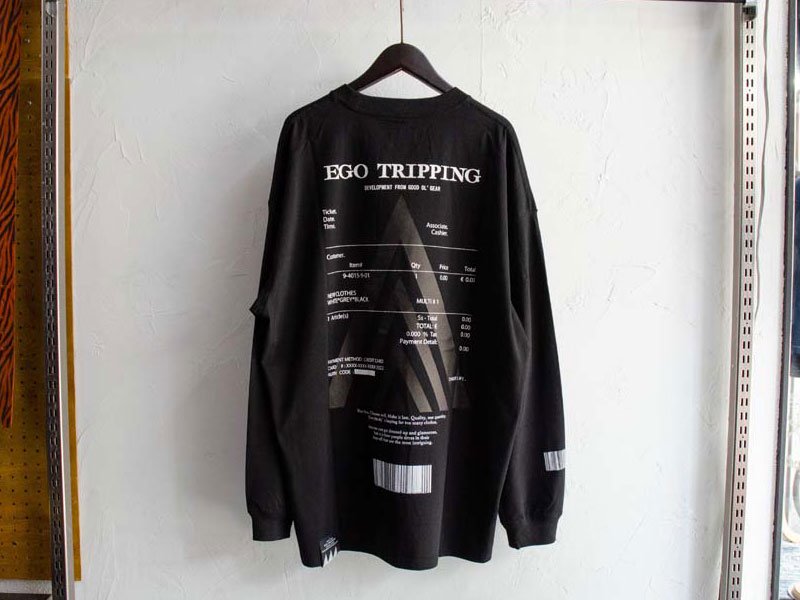 [ EGO TRIPPING ] コンセプションTシャツ ロングスリーブ / CONSUPTION TEE L/S (black) -  MESSAROUND