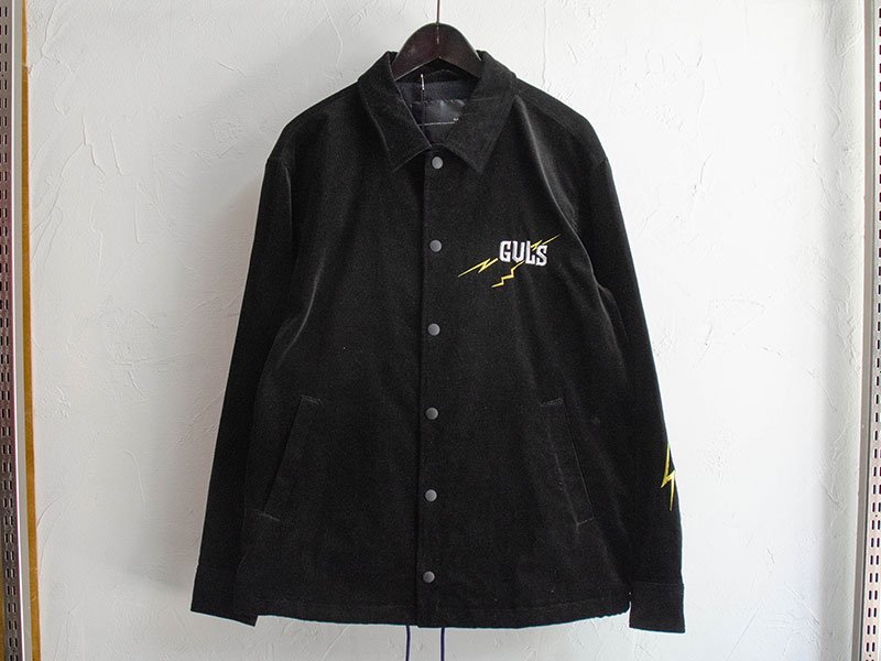 [ GAVIAL ] コットンヴェルヴェットコーチジャケット / cotton velvet coach jacket (black) -  MESSAROUND