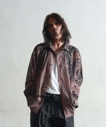 [ EGO TRIPPING ] アートリーフパネルシャツ / ARTLEAF PANELSHIRTS