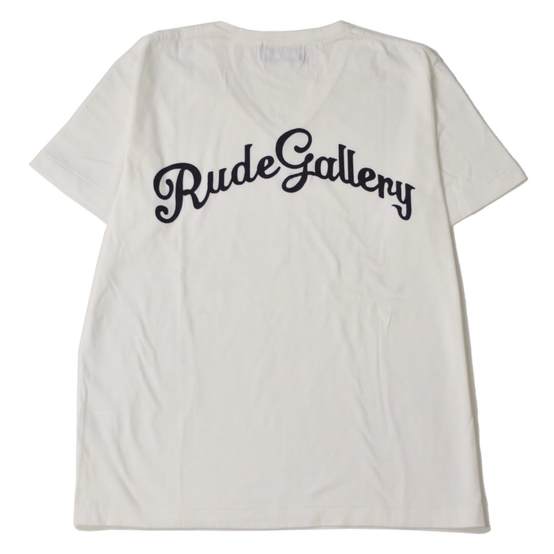 [ RUDE GALLERY ] ロゴ刺繍VネックTシャツ / LOGO EMB V NECK TEE - MESSAROUND