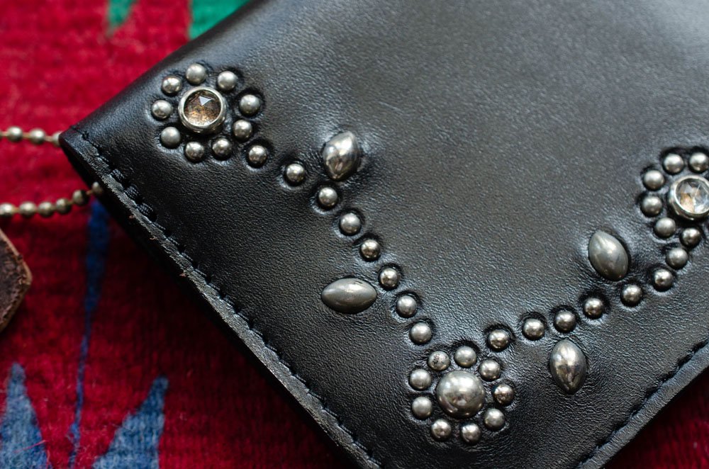 H.T.C ] ミディアムウォレット / Medium Wallet -flour studs