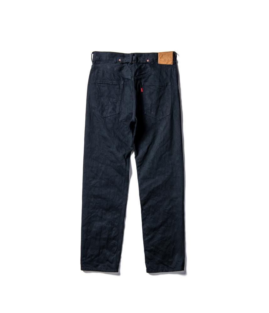 GERUGA ] ルーズフィットデニムパンツ / LOOSE FIT DENIM PANTS＜14oz DENIM＞(BK*BK) -  MESSAROUND